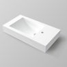 Lavoar, compozit mineral, montaj suspendat, cu gaura de baterie pe partea dreapta, 95x47 cm, Veloce Lavoar, compozit mineral, montaj suspendat, cu gaura de baterie pe partea dreapta, 95x47 cm, Veloce