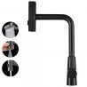 Baterie bucatarie, dus extractabil ,3 tipuri de pulverizare, pipa rotativa 360°, perlator, otel inoxidabil, Negru, Safari Baterie bucatarie, dus extractabil ,3 tipuri de pulverizare, pipa rotativa 360°, perlator, otel inoxidabil, Negru, Safari