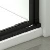 Usa de dus, glisanta, transparenta, sticla securizata de 6 mm, dimensiuni intre 100-180 cm, profil Negru Mat, Hanes Usa de dus, glisanta, transparenta, sticla securizata de 6 mm, dimensiuni intre 100-180 cm, profil Negru Mat, Hanes