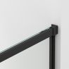 Usa de dus, glisanta, transparenta, sticla securizata de 6 mm, dimensiuni intre 100-180 cm, profil Negru Mat, Hanes Usa de dus, glisanta, transparenta, sticla securizata de 6 mm, dimensiuni intre 100-180 cm, profil Negru Mat, Hanes
