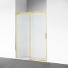 Usa de dus, glisanta, transparenta, sticla securizata de 6 mm, dimensiuni intre 100-180 cm, profil Auriu Mat, Hanes Usa de dus, glisanta, transparenta, sticla securizata de 6 mm, dimensiuni intre 100-180 cm, profil Auriu Mat, Hanes