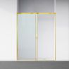 Usa de dus, glisanta, transparenta, sticla securizata de 6 mm, dimensiuni intre 100-180 cm, profil Auriu Mat, Hanes Usa de dus, glisanta, transparenta, sticla securizata de 6 mm, dimensiuni intre 100-180 cm, profil Auriu Mat, Hanes