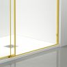 Usa de dus, glisanta, transparenta, sticla securizata de 6 mm, dimensiuni intre 100-180 cm, profil Auriu Mat, Hanes Usa de dus, glisanta, transparenta, sticla securizata de 6 mm, dimensiuni intre 100-180 cm, profil Auriu Mat, Hanes