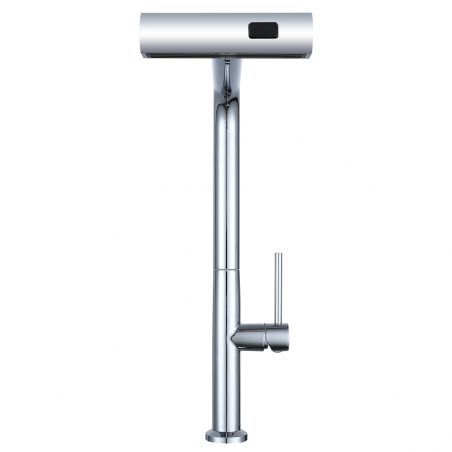 Baterie bucatarie, dus extractabil ,3 tipuri de pulverizare, pipa rotativa 360°, perlator, otel inoxidabil, Crom, Sahara