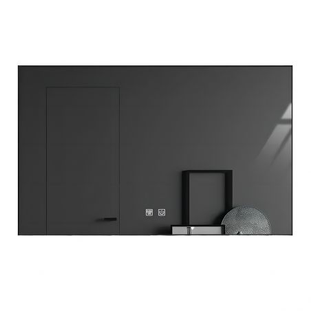 Oglinda Led, Cadru negru, Dezaburire, Buton Touch, 3 Culori, Intensitate reglabila, dimensiuni 60 x 80 - 70 x 120 cm, Feliz