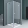 Cabina EGO-05, perete fix si usa Batanta, sticla securizata 6 mm, Transparenta, Dimensiuni 70-100x90-140 cm