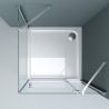 Cabina EGO-05, perete fix si usa Batanta, sticla securizata 6 mm, Transparenta, Dimensiuni 100x90-120 cm Cabina EGO-05, perete fix si usa Batanta, sticla securizata 6 mm, Transparenta, Dimensiuni 100x90-120 cm