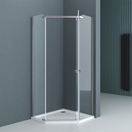 Cabina EGO-08, 90x90cm sau 100x100cm, sticla ESG 8mm transparenta, usa Batanta