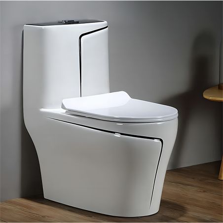 Vas WC Lazio, 69x39 cm, rezervor inclus, Alb, montaj podea, capac cu soft-close inclus, Royalty Line by Ego