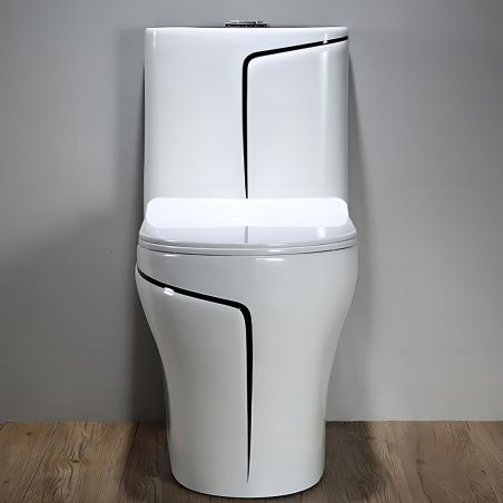 Vas WC Lazio, 69x39 cm, rezervor inclus, Alb, montaj podea, capac cu soft-close inclus, Royalty Line by Ego