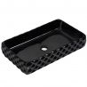Lavoar, Negru, 61x34 cm, montaj pe blat, ceramica sanitara, Sidef Lavoar, Negru, 61x34 cm, montaj pe blat, ceramica sanitara, Sidef