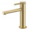 Baterie lavoar Tiona, Auriu Mat, inaltime 18 cm, montaj pe lavoar