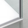 Cabina dus, perete fix si usa glisanta, sticla securizata de 6 mm, 70-90 x 90-160 cm, profil si maner Crom, Hanes