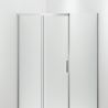 Cabina dus, perete fix si usa glisanta, sticla securizata de 6 mm, 70-90 x 90-160 cm, profil si maner Crom, Hanes