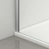 Cabina dus, perete fix si usa glisanta, sticla securizata de 6 mm, 70-90 x 90-160 cm, profil si maner Crom, Hanes