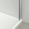 Cabina dus, perete fix si usa glisanta, sticla securizata de 6 mm, 70-90 x 90-160 cm, profil si maner Crom, Hanes