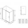 Cabina dus, perete fix si usa glisanta, sticla securizata de 8 mm, dimensiuni 80-90 x 120-140 cm, profil Auriu Mat, Giorgio Cabina dus, perete fix si usa glisanta, sticla securizata de 8 mm, dimensiuni 80-90 x 120-140 cm, profil Auriu Mat, Giorgio