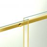 Cabina dus, perete fix si usa glisanta, sticla securizata de 8 mm, dimensiuni 80-90 x 120-140 cm, profil Auriu Mat, Giorgio Cabina dus, perete fix si usa glisanta, sticla securizata de 8 mm, dimensiuni 80-90 x 120-140 cm, profil Auriu Mat, Giorgio