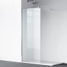 Perete dus Walk-In Ultra-Slim, sticla securizata de 8 mm, dimensiuni 80-160x200 cm, profile crom, Nano Easy Clean, Matia