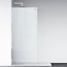 Perete dus Walk-In Ultra-Slim, sticla securizata de 8 mm, dimensiuni 80-160x200 cm, profile crom, Nano Easy Clean, Matia