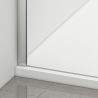 Perete dus Walk-In Ultra-Slim, sticla securizata de 8 mm, dimensiuni 80-160x200 cm, profile crom, Nano Easy Clean, Matia