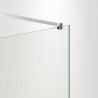Perete dus Walk-In Ultra-Slim, sticla securizata de 8 mm, dimensiuni 80-160x200 cm, profile crom, Nano Easy Clean, Matia