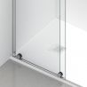 Perete dus Walk-In, sticla securizata de 6 mm, 2 elemente, glisant, dimensiuni 100-120x200 cm,  Crom, Benito Perete dus Walk-In, sticla securizata de 6 mm, 2 elemente, glisant, dimensiuni 100-120x200 cm,  Crom, Benito
