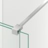 Perete dus Walk-In, sticla securizata de 6 mm, 2 elemente, glisant, dimensiuni 100-120x200 cm,  Crom, Benito Perete dus Walk-In, sticla securizata de 6 mm, 2 elemente, glisant, dimensiuni 100-120x200 cm,  Crom, Benito