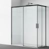 Cabina dus, 2 Usi Glisante, sticla securizata de 6 mm, 80-100 x 80-100 cm, profil Negru Mat, Medea Cabina dus, 2 Usi Glisante, sticla securizata de 6 mm, 80-100 x 80-100 cm, profil Negru Mat, Medea