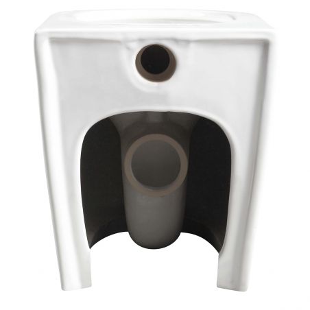 Vas WC EGO Galo, Rimless, Alb, 56x36 cm montaj podea, capac duroplast slim soft-close inclus