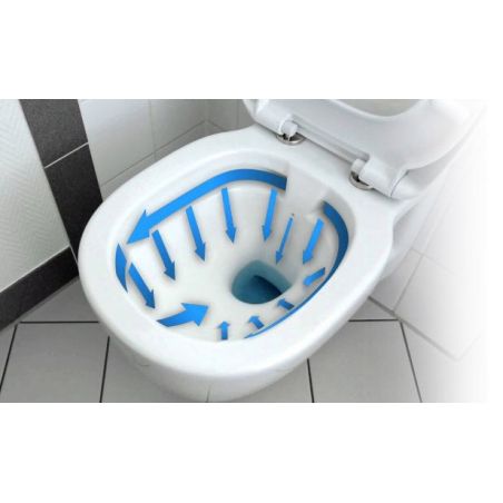 Vas WC suspendat CARLO Mini Rimless Slim N cu capac soft-close inclus, ceramica sanitara