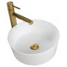 Lavoar REA Ida, Alb, lucios, 36x36cm, montaj pe blat, ceramica sanitara Lavoar REA Ida, Alb, lucios, 36x36cm, montaj pe blat, ceramica sanitara