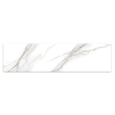 Cadita de dus, Alb Calacatta, finisaj Marble Mat, compozit mineral, dimensiuni 100-160x70-90 cm, decupabila, Antonio