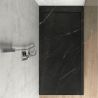 Cadita de dus, Negru Marquina, finisaj Marble Mat, compozit mineral, dimensiuni 100-160x70-90 cm, decupabila, Antonio Cadita de dus, Negru Marquina, finisaj Marble Mat, compozit mineral, dimensiuni 100-160x70-90 cm, decupabila, Antonio