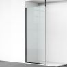 Perete dus Walk-In, sticla securizata de 8 mm, dimensiuni 100-120x200 cm, Profil si maner Negru Mat, Armando Perete dus Walk-In, sticla securizata de 8 mm, dimensiuni 100-120x200 cm, Profil si maner Negru Mat, Armando