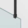 Perete dus Walk-In, sticla securizata de 8 mm, dimensiuni 100-120x200 cm, Profil si maner Negru Mat, Armando Perete dus Walk-In, sticla securizata de 8 mm, dimensiuni 100-120x200 cm, Profil si maner Negru Mat, Armando