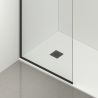 Perete dus Walk-In, sticla securizata de 8 mm, dimensiuni 100-120x200 cm, Profil si maner Negru Mat, Armando Perete dus Walk-In, sticla securizata de 8 mm, dimensiuni 100-120x200 cm, Profil si maner Negru Mat, Armando