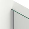 Perete dus Walk-In, sticla securizata de 8 mm, dimensiuni 100-120x200 cm, Profil si maner Crom, Armando