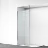 Perete dus Walk-In, sticla securizata de 8 mm, dimensiuni 100-120x200 cm, Profil si maner Crom, Armando