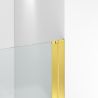 Usa de dus, batanta, Auriu Mat, sticla securizata transparenta 6mm, dimensiuni 80-90x195 cm, Azure Usa de dus, batanta, Auriu Mat, sticla securizata transparenta 6mm, dimensiuni 80-90x195 cm, Azure