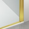 Usa de dus, batanta, Auriu Mat, sticla securizata transparenta 6mm, dimensiuni 80-90x195 cm, Azure Usa de dus, batanta, Auriu Mat, sticla securizata transparenta 6mm, dimensiuni 80-90x195 cm, Azure