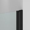 Usa de dus, batanta, Negru Mat, sticla securizata transparenta 6mm, dimensiuni 80-90x195 cm, Azure Usa de dus, batanta, Negru Mat, sticla securizata transparenta 6mm, dimensiuni 80-90x195 cm, Azure
