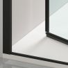 Usa de dus, batanta, Negru Mat, sticla securizata transparenta 6mm, dimensiuni 80-90x195 cm, Azure Usa de dus, batanta, Negru Mat, sticla securizata transparenta 6mm, dimensiuni 80-90x195 cm, Azure