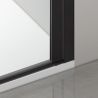 Usa de dus, batanta, Negru Mat, sticla securizata transparenta 6mm, dimensiuni 80-90x195 cm, Azure Usa de dus, batanta, Negru Mat, sticla securizata transparenta 6mm, dimensiuni 80-90x195 cm, Azure