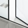 Usa de dus, transparenta, Batanta, Negru Mat, sticla securizata 6 mm, dimensiniuni: 100, 120, 140 x 195 cm, Napoli Usa de dus, transparenta, Batanta, Negru Mat, sticla securizata 6 mm, dimensiniuni: 100, 120, 140 x 195 cm, Napoli
