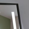 Oglinda Led de podea sau perete, cadru negru aluminiu, touch, 3 Culori, dezaburire, 5 mm, dimensiune: 60x165 cm, Mirage Oglinda Led de podea sau perete, cadru negru aluminiu, touch, 3 Culori, dezaburire, 5 mm, dimensiune: 60x165 cm, Mirage