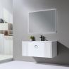 Mobilier baie din Mdf, cu lavoar din compozit corian, dimensiuni: 100 x 52 cm, inchidere Soft Close, Nest