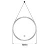 Oglinda Led, curea, cadru auriu, touch, 3 Culori, dezaburire, 5 mm, diametru de 70- 80 cm, Spectra