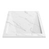Cadita de dus, Alb Calacatta, finisaj Marble Mat, compozit mineral, dimensiuni 100-160x70-90 cm, decupabila, Antonio Cadita de dus, Alb Calacatta, finisaj Marble Mat, compozit mineral, dimensiuni 100-160x70-90 cm, decupabila, Antonio