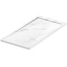 Cadita de dus, Alb Calacatta, finisaj Marble Mat, compozit mineral, dimensiuni 100-160x70-90 cm, decupabila, Antonio Cadita de dus, Alb Calacatta, finisaj Marble Mat, compozit mineral, dimensiuni 100-160x70-90 cm, decupabila, Antonio